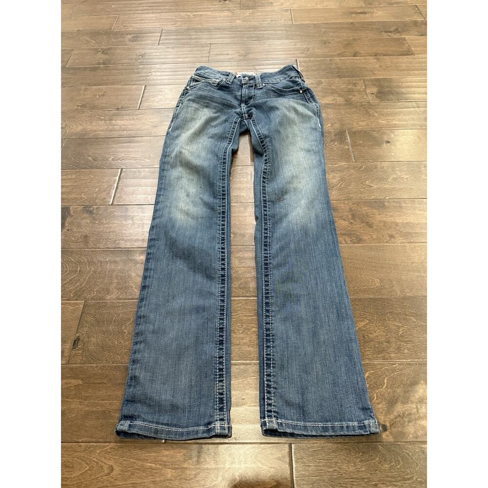 Ariat Real Denim Womens Blue Denim Low Rise Casual Jeans Size 26L *Flaws* - Picture 2 of 13
